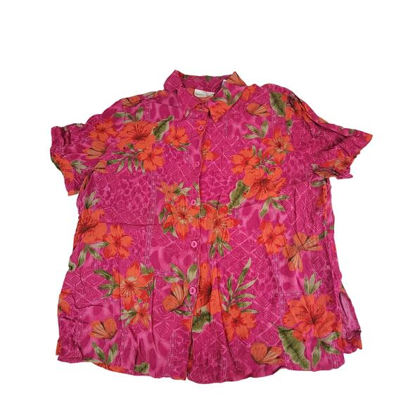Draper's & Damon's Floral Print Button-Up Shirt - XL - Picture 1 of 7